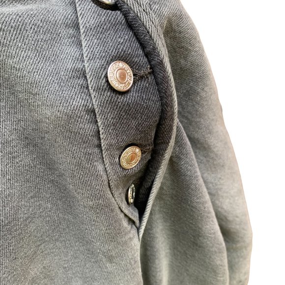 Levi's Women's Ribcage Ankle Crop Straight Jeans in Cosmic Chatter Gray Size 18W - Picture 3 of 13